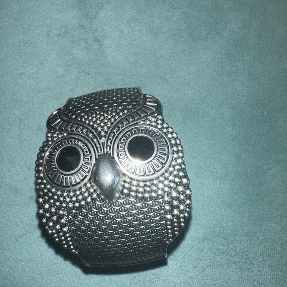 Silver Chunky Cuff Bracelet Owl Park Lane - Picture 1 of 8